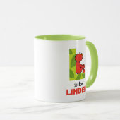 Elmo Alphabet | L Leaf Tasse (VorderseiteRechts)