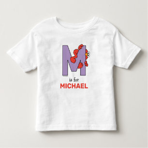 Elmo Alphabet   M LILA Kleinkind T-shirt