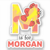 Elmo Alphabet | M Musik Aufkleber (Vorderseite)