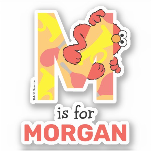 Elmo Alphabet | M Musik Aufkleber (Vorderseite)