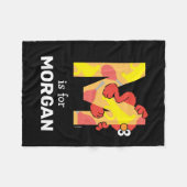 Elmo Alphabet | M Musik Fleecedecke (Vorderseite (Horizontal))