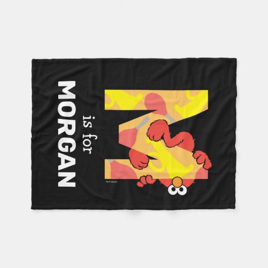 Elmo Alphabet | M Musik Fleecedecke (Vorderseite (Horizontal))