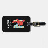 Elmo Alphabet | N Schalenfrüchte Gepäckanhänger (Vorderseite horizontal)