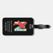 Elmo Alphabet | N Schalenfrüchte Gepäckanhänger (Rückseite horizontal)