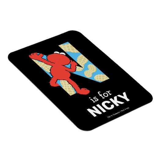 Elmo Alphabet | N Schalenfrüchte Magnet (Rechte Seite)
