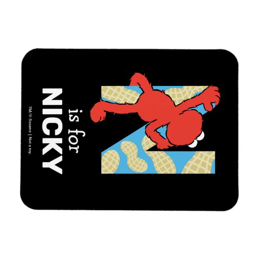 Elmo Alphabet | N Schalenfrüchte Magnet (Horizontal)