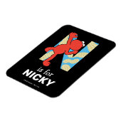 Elmo Alphabet | N Schalenfrüchte Magnet (Linke Seite)