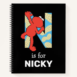 Elmo Alphabet   N Schalenfrüchte Notizblock