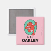 Elmo Alphabet | O AQUAMARIN Magnet (Vorderseite/Rückseite)