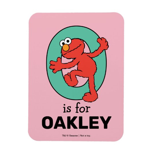 Elmo Alphabet | O AQUAMARIN Magnet (Vertikal)