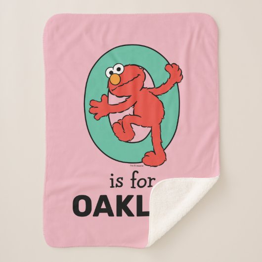 Elmo Alphabet | O Aquamarin Sherpadecke (Vorderseite)