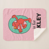 Elmo Alphabet | O Aquamarin Sherpadecke (Vorderseite (Horizontal))