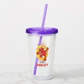 Elmo Alphabet | O Orange Acryltrinkbecher (Rückseite)