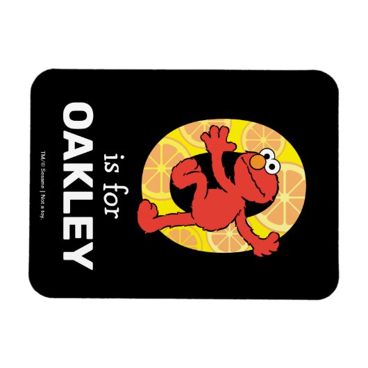 Elmo Alphabet | O Orange Magnet (Horizontal)