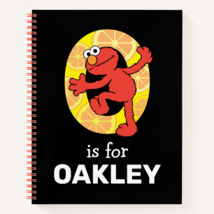 Elmo Alphabet   O Orange Notizblock