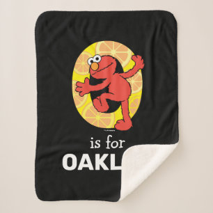 Elmo Alphabet O Orange Sherpadecke