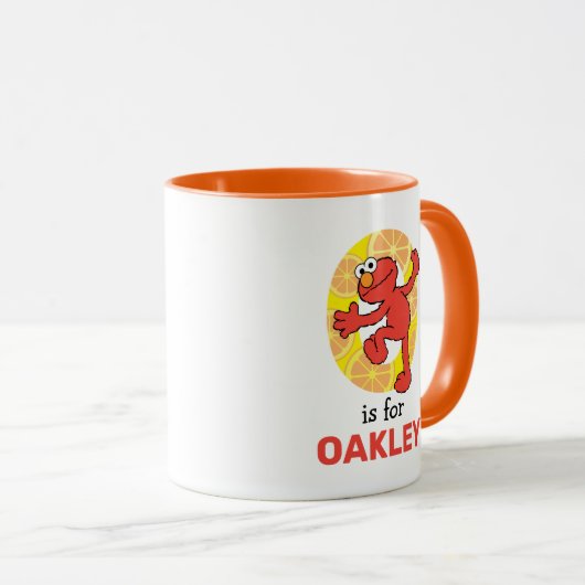 Elmo Alphabet | O Orange Tasse (VorderseiteRechts)