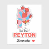 Elmo Alphabet | P Bleistift Aufkleber (Blatt)