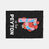 Elmo Alphabet | P Bleistift Fleecedecke (Vorderseite (Horizontal))