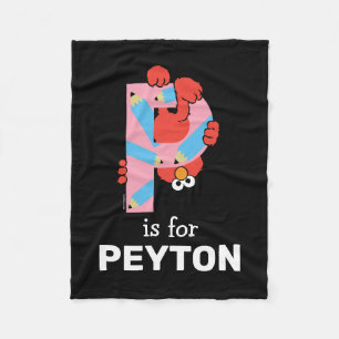 Elmo Alphabet P Bleistift Fleecedecke