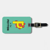 Elmo Alphabet | P Gelb Gepäckanhänger (Vorderseite horizontal)