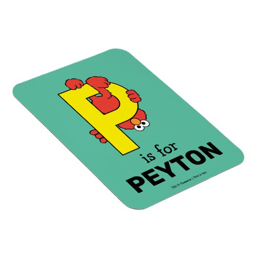 Elmo Alphabet | P Gelb Magnet (Rechte Seite)