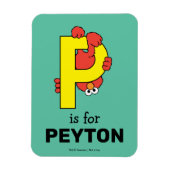 Elmo Alphabet | P Gelb Magnet (Vertikal)