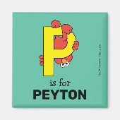 Elmo Alphabet | P Gelb Magnet (Vorne)