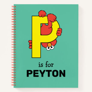 Elmo Alphabet   P Gelb Notizblock