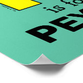 Elmo Alphabet | P Gelb Poster (Ecke)