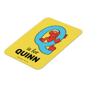 Elmo Alphabet | Q Blau Magnet (Linke Seite)
