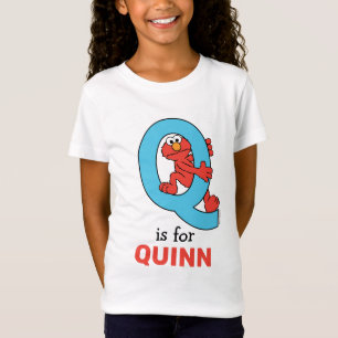 Elmo Alphabet Q Blau T-Shirt