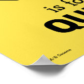 Elmo Alphabet | Q Blue Poster (Ecke)