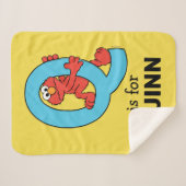 Elmo Alphabet | Q Blue Sherpadecke (Vorderseite (Horizontal))