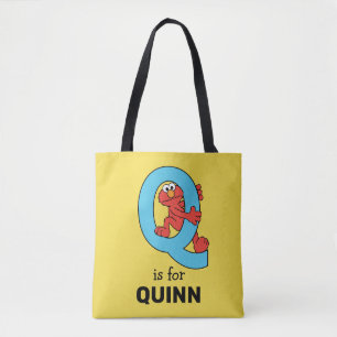 Elmo Alphabet Q Blue Tasche