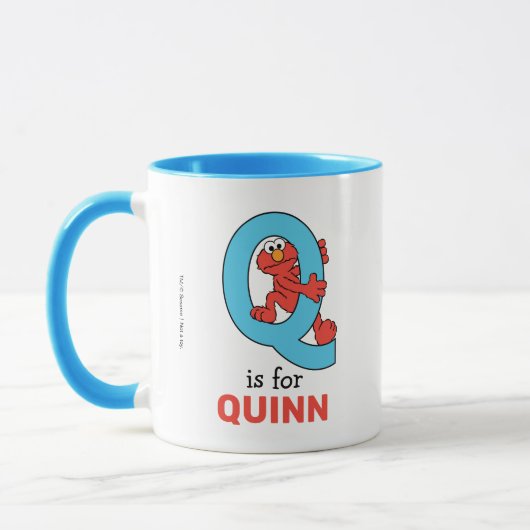 Elmo Alphabet | Q Blue Tasse (Links)