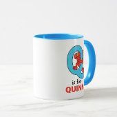 Elmo Alphabet | Q Blue Tasse (VorderseiteRechts)