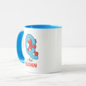 Elmo Alphabet | Q Blue Tasse (Vorderseite Links)
