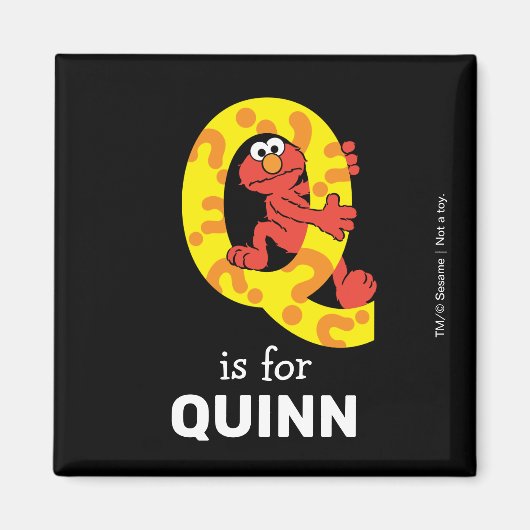 Elmo Alphabet | Q Fragezeichen Magnet (Vorne)