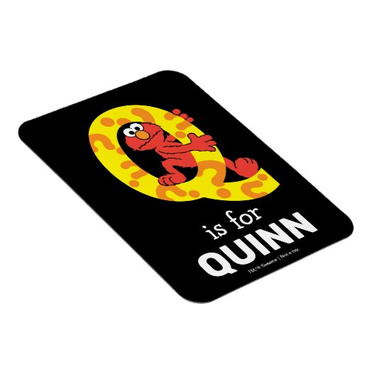 Elmo Alphabet | Q Question Mark Magnet (Rechte Seite)
