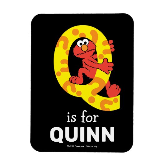 Elmo Alphabet | Q Question Mark Magnet (Vertikal)