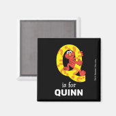 Elmo Alphabet | Q Question Mark Magnet (Vorderseite/Rückseite)