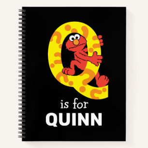 Elmo Alphabet   Q Question Mark Notizblock