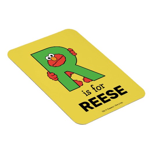 Elmo Alphabet | R Grün Magnet (Rechte Seite)