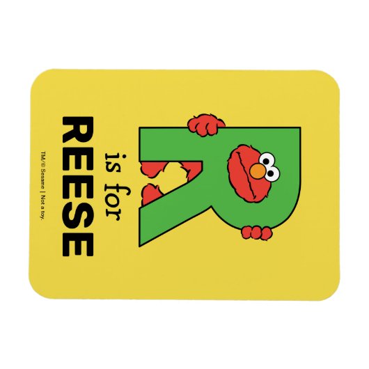 Elmo Alphabet | R Grün Magnet (Horizontal)