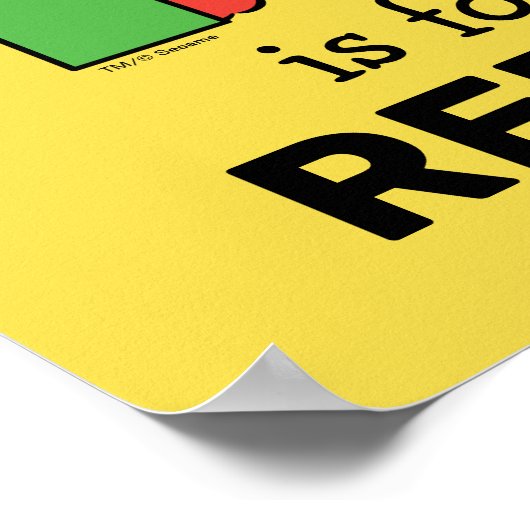 Elmo Alphabet | R Grün Poster (Ecke)