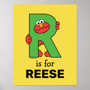 Elmo Alphabet R Grün Poster