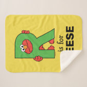 Elmo Alphabet | R Grün Sherpadecke (Vorderseite (Horizontal))