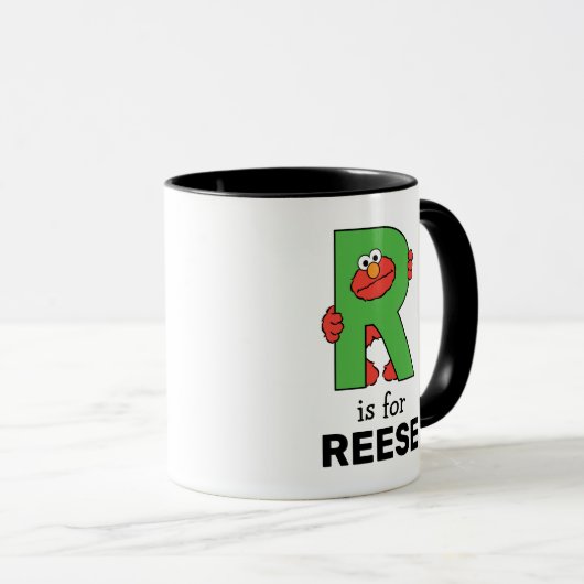 Elmo Alphabet | R Grün Tasse (VorderseiteRechts)