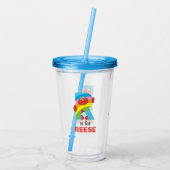 Elmo Alphabet | R Regenbogen Acryltrinkbecher (Rückseite)